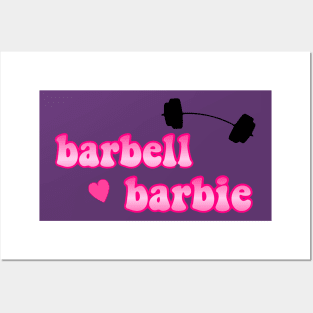 barbell barbie Posters and Art